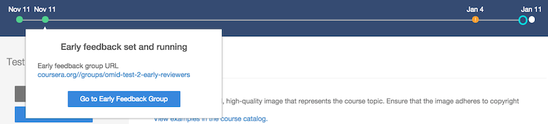Pre-launch milestones experience